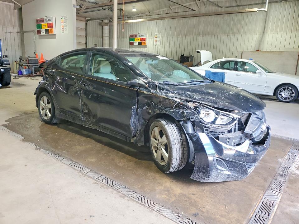 2011 Hyundai Elantra VIN KMHDH4AE6BU128665 COPART salvage auction — FRONT END, Pa - Certificate Of Salvage, sold $550 on 2026-07-09 (photo 4)