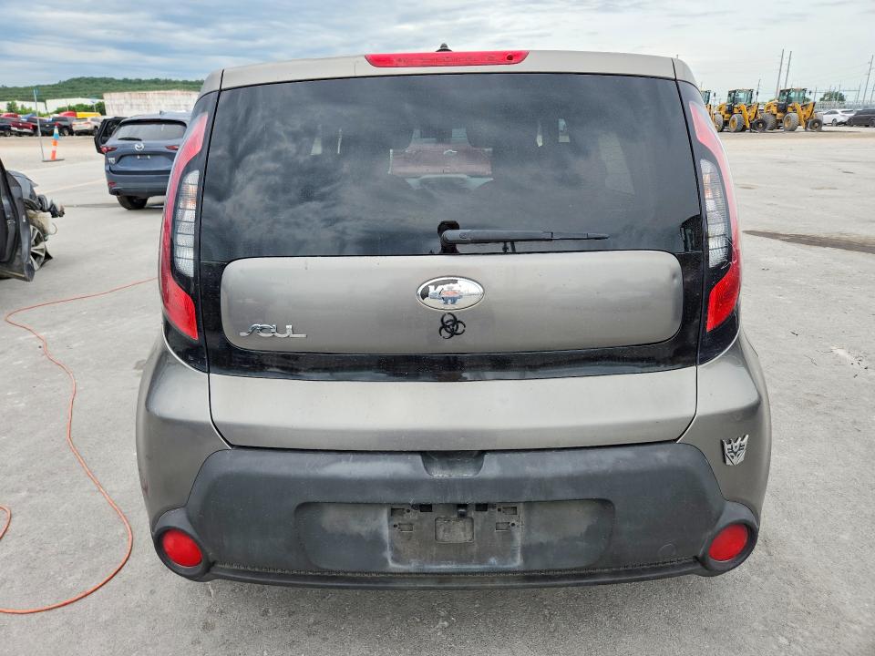 2015 Kia Soul VIN KNDJN2A27F7157932 COPART salvage auction — MECHANICAL, Tx - Certificate Of Title, sold $700 on 2026-07-08 (photo 6)