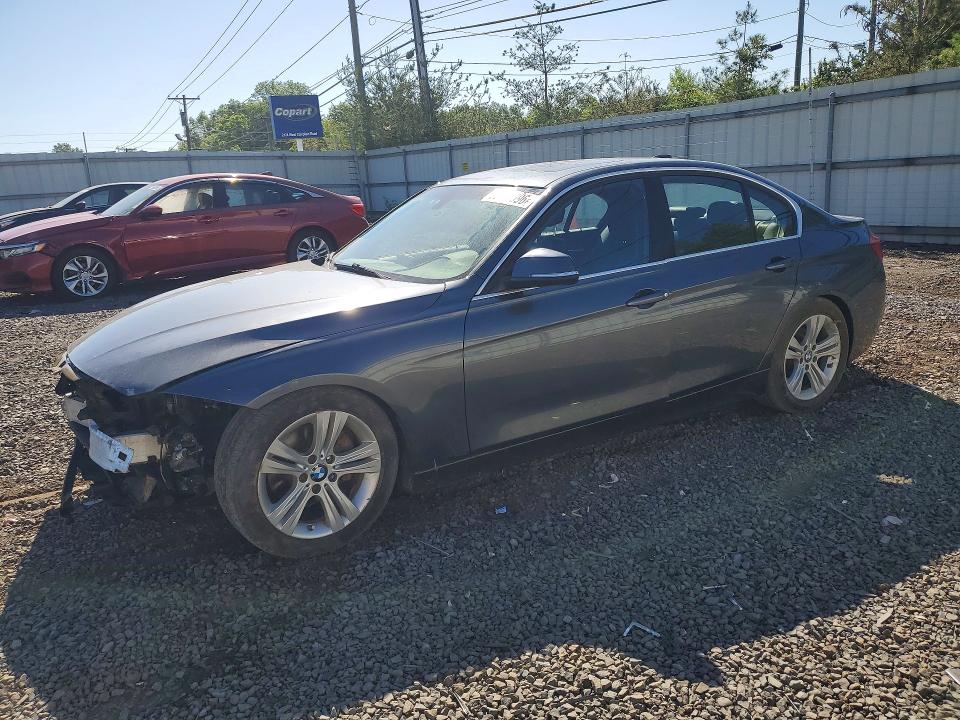 2017 BMW 3er VIN WBA8D9C55HA003725 COPART salvage auction — FRONT END, Nj - Cert Of Title-Salvage, sold $2,900 on 2026-07-17 (photo 1)