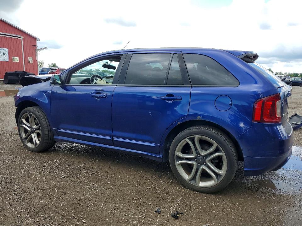 2013 Ford Edge VIN 2FMDK4AKXDBC35511 COPART salvage auction — FRONT END, On - Permit No Brand - Unfit, sold $500 on 2026-07-02 (photo 2)