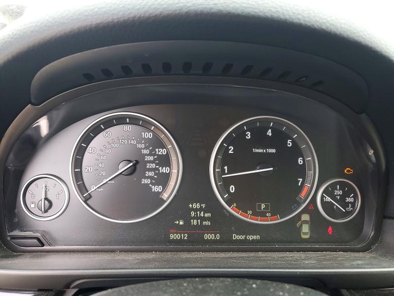 2012 BMW 5 series VIN WBAFR9C54CDV58374 COPART salvage auction — FRONT END, Ca - Salvage Certificate, sold $525 on 2026-07-14 (photo 9)