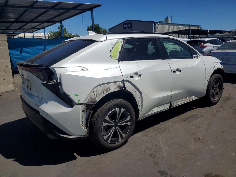 2024 Toyota Bz4x VIN JTMABACA9RA052209 COPART salvage auction — FRONT END, Ca - Salvage Certificate, sold $8,300 on 2026-07-14 (photo 3)