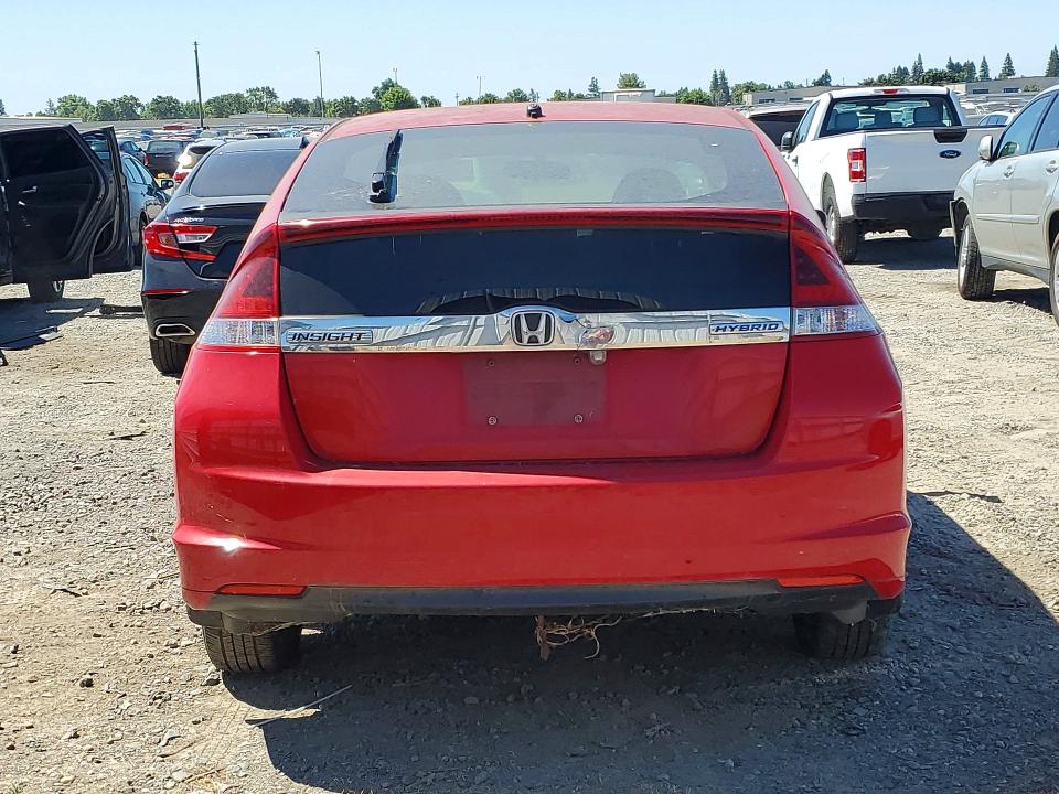 2014 Honda Insight VIN JHMZE2H59ES003073 COPART salvage auction — FRONT END, CA - DIS/DLR/EXP APP FOR DUP CLEAN, sold $225 on 2026-07-16 (photo 6)