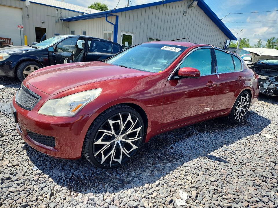 2008 Infiniti G35 VIN JNKBV61F18M264816 COPART salvage auction — ROOF, IL - JUNKING CERT OF A VEHICLE, sold $175 on 2026-07-27 (photo 1)