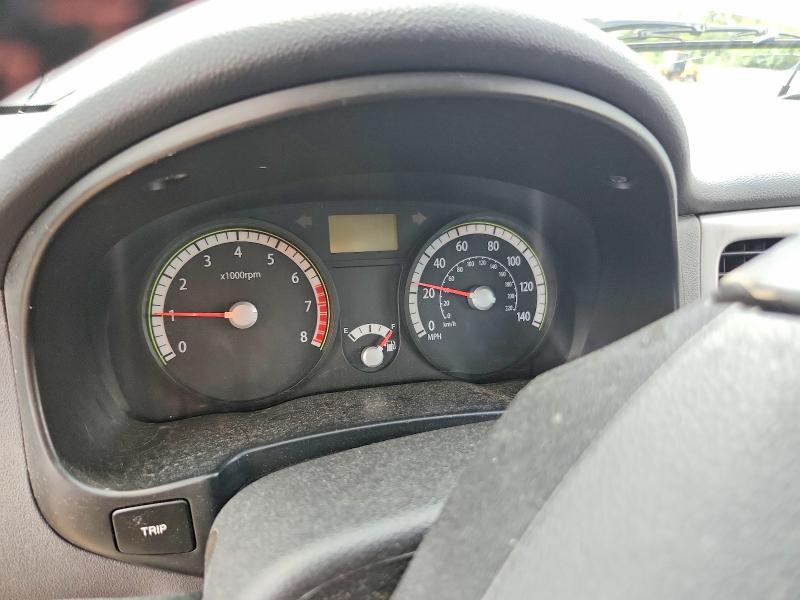 2009 Kia Rio VIN KNADE243196493150 COPART salvage auction — FRONT END, IL - SALVAGE CERTIFICATE, sold $250 on 2026-07-28 (photo 9)