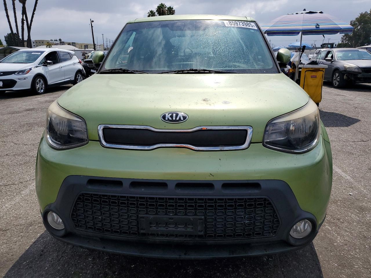 2015 Kia Soul VIN KNDJN2A20F7750824 COPART salvage auction — Vandalized, CA - SALVAGE CERTIFICATE, sold $1,150 on 2026-07-10 (photo 5)