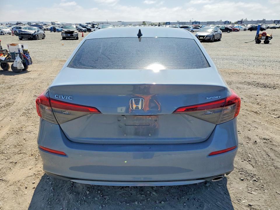 2024 Honda Civic VIN 2HGFE2F5XRH529198 COPART salvage auction — REAR END, Ca - Salvage Certificate, sold $8,000 on 2026-08-21 (photo 6)
