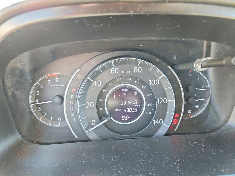 2012 Honda Cr-v VIN JHLRM3H74CC002631 COPART salvage auction — REAR END, Ca - Salvage Certificate, sold $3,100 on 2026-07-08 (photo 9)