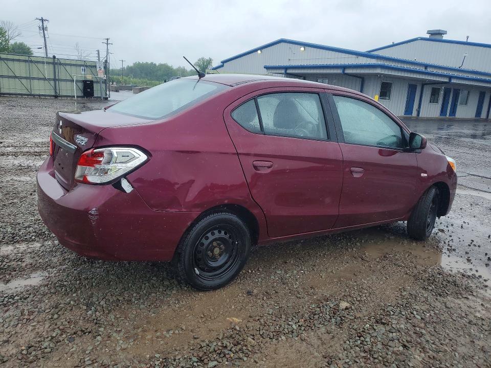 2018 Mitsubishi Mirage VIN ML32F3FJ1JHF15171 COPART salvage auction — REAR END, Ny - Certificate Of Title, sold $2,050 on 2026-07-02 (photo 3)