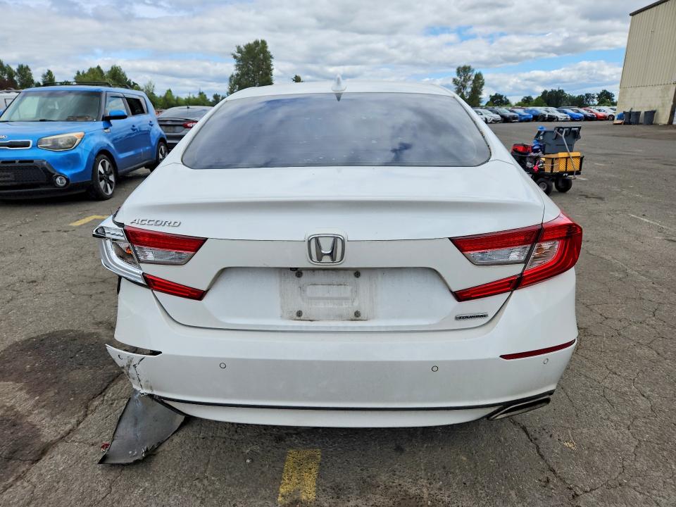 2018 Honda Accord VIN 1HGCV1F94JA013647 COPART salvage auction — REAR END, Or - Salvage Title Certificate, sold $4,650 on 2026-07-27 (photo 6)
