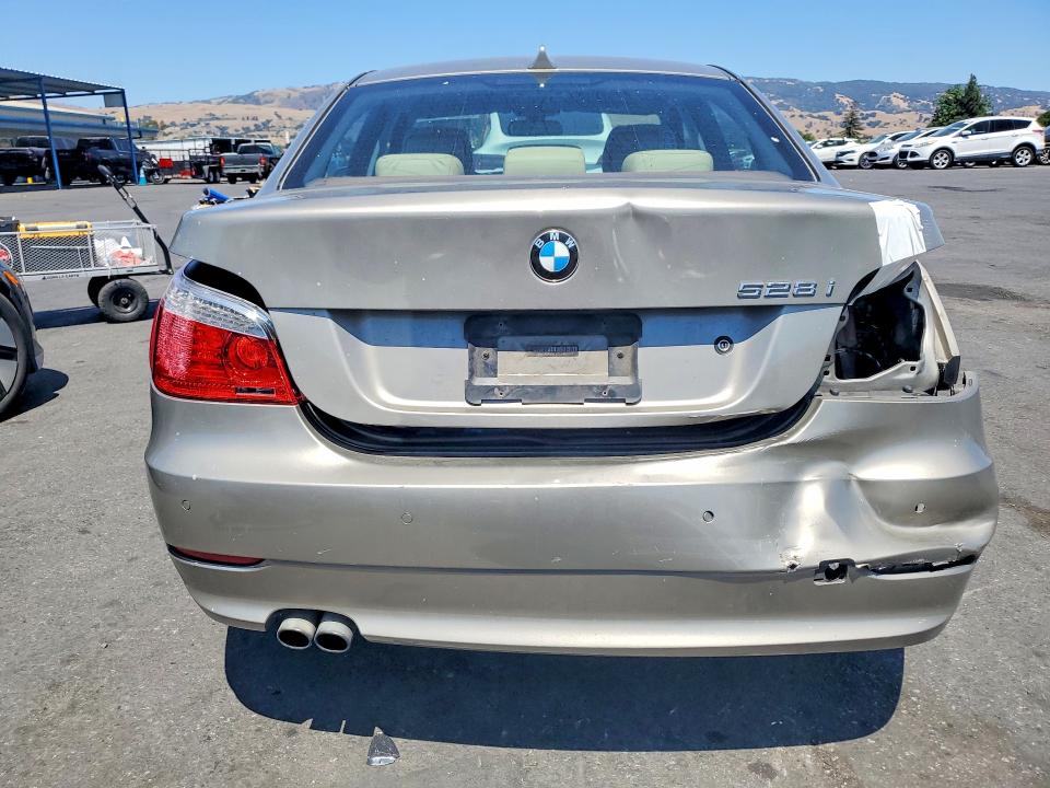 2010 BMW 5 series VIN WBANU5C54AC441674 COPART salvage auction — REAR END, Ca - Salvage Certificate, sold $825 on 2026-07-07 (photo 6)