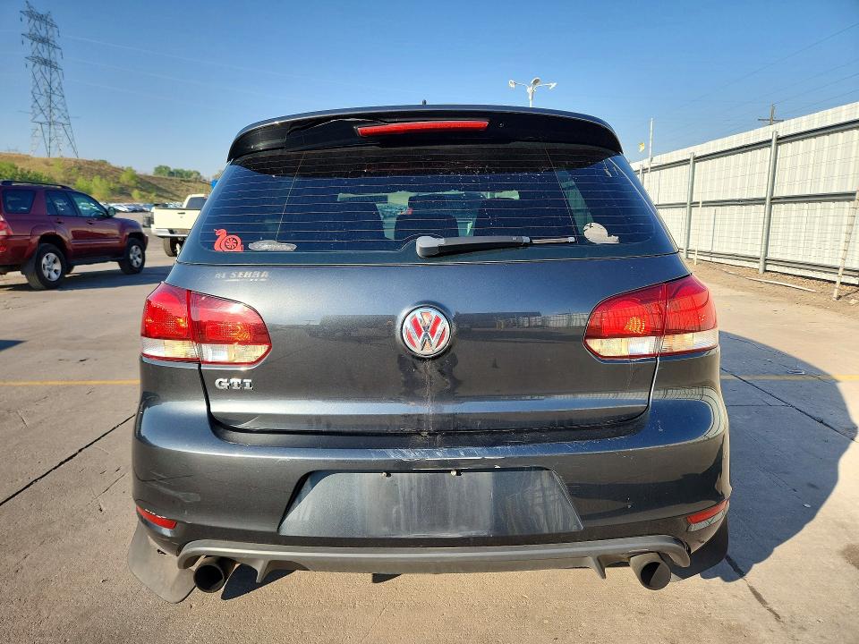 2013 Volkswagen Gti VIN WVWHV7AJ2DW140011 COPART salvage auction — HAIL, Co - Certificate Of Title, sold $4,000 on 2026-07-29 (photo 6)