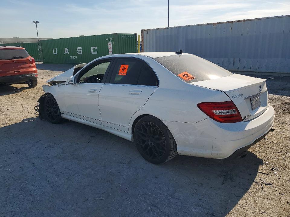 2013 Mercedes-benz C-klasse VIN WDDGF8AB2DR242212 COPART salvage auction — FRONT END, In - Cert Of Title-Salvage Title, sold $500 on 2026-07-28 (photo 2)