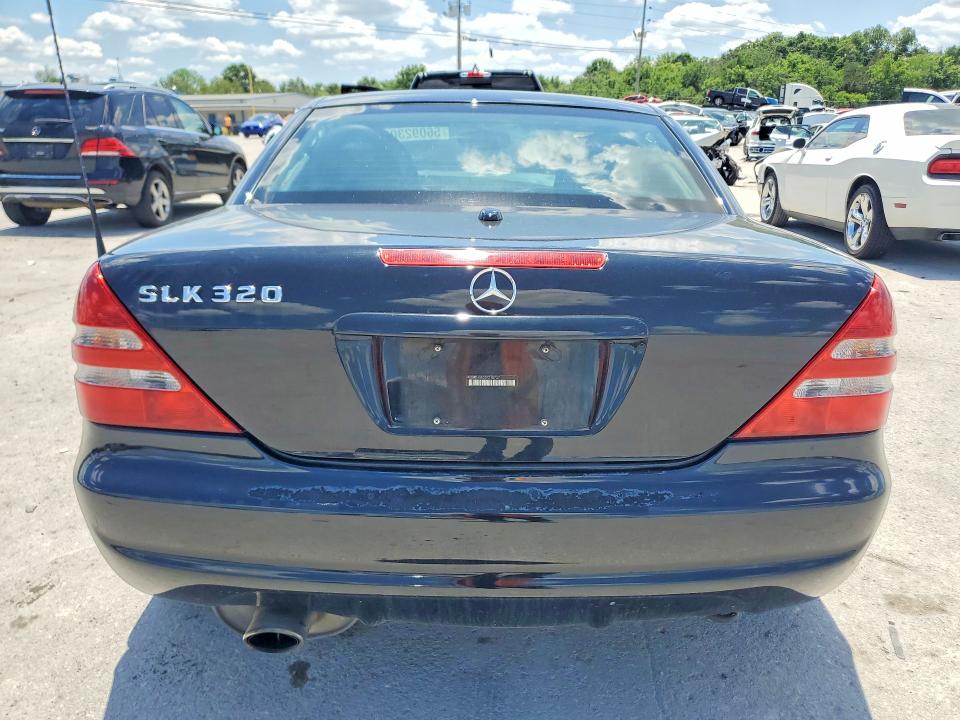 2001 Mercedes-benz Slk-class VIN WDBKK65F31F210737 COPART salvage auction — FRONT END, Tn - Salvage Certificate, sold $575 on 2026-07-06 (photo 6)