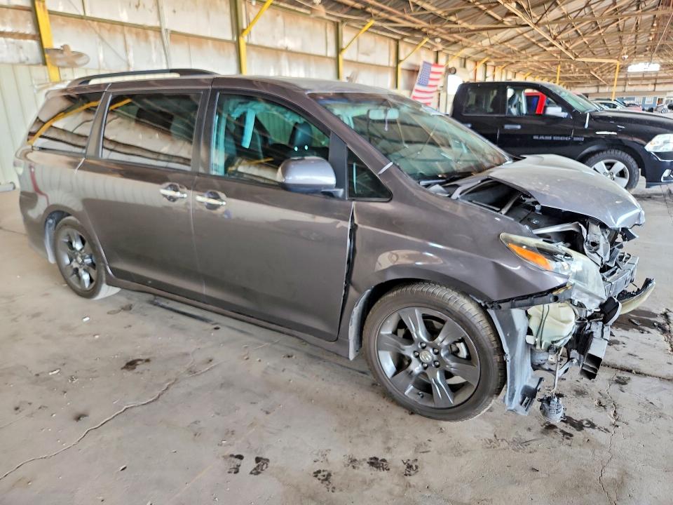 2016 Toyota VIN 5TDXK3DC7GS743079 COPART salvage auction — FRONT END, Az - Cert Of Title - Salvage, sold $2,250 on 2026-07-27 (photo 4)