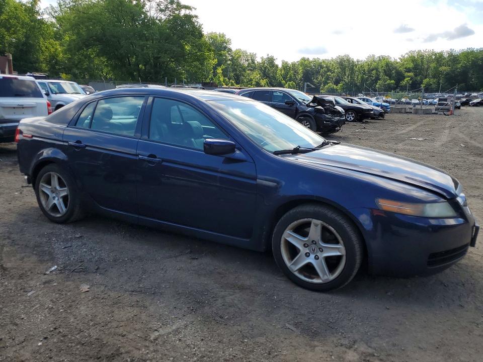 2006 Acura Tl VIN 19UUA66256A077400 COPART salvage auction — REAR END, Md - Cert Of Salvage > 75% Damage, sold $400 on 2026-07-09 (photo 4)