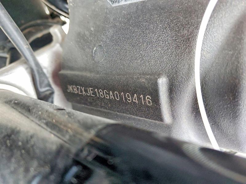 2016 Kawasaki VIN JKBZXJE18GA019416 COPART salvage auction — ROLLOVER, Pa - Certificate Of Salvage, sold $3,050 on 2026-07-06 (photo 9)