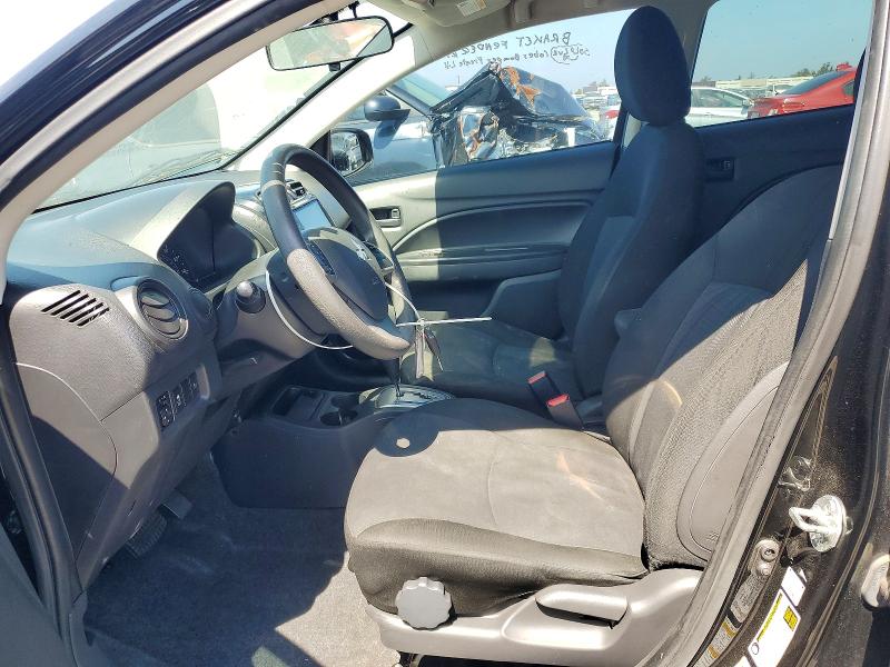 2022 Mitsubishi Mirage VIN ML32FUFJ0NHF07106 COPART salvage auction — FRONT END, Ca - Dis/Dlr/Exp Clean W/Salv Hist (P), sold $125 on 2026-07-02 (photo 7)