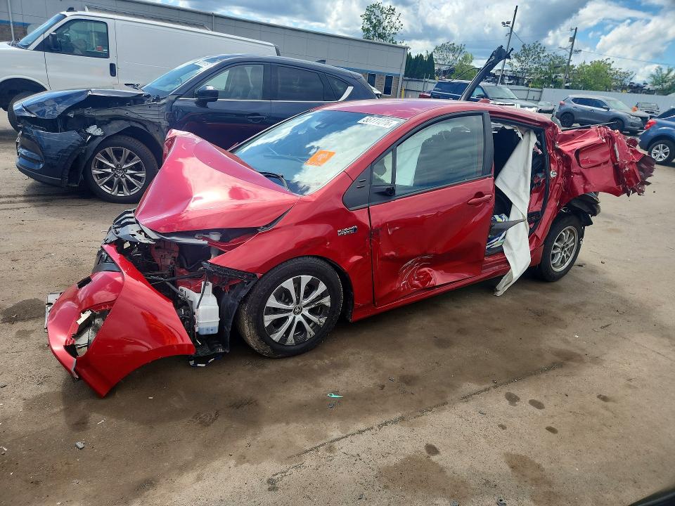 2022 Toyota Prius prime VIN JTDKAMFP2N3213958 COPART salvage auction — ALL OVER, CT - CERT OF TITLE-SALVAGE, sold $825 on 2026-07-24 (photo 1)