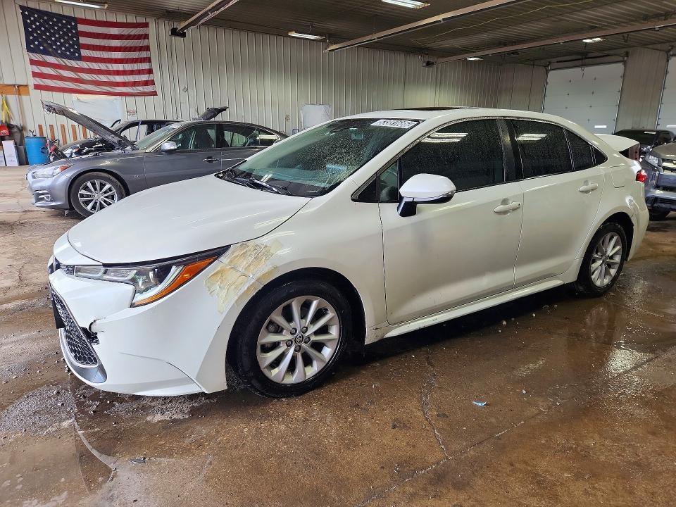 2020 Toyota Corolla VIN JTDFPRAE4LJ081412 COPART salvage auction — FRONT END, IN - CERTIFICATE OF TITLE, sold $7,100 on 2026-07-21 (photo 1)