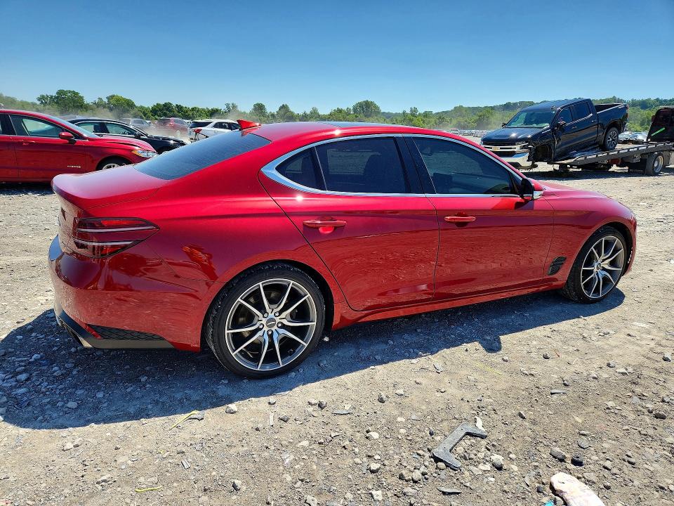 2022 Genesis G70 VIN KMTG34TA8NU092669 COPART salvage auction — BURN, Il - Salvage Certificate, sold $175 on 2026-07-29 (photo 3)