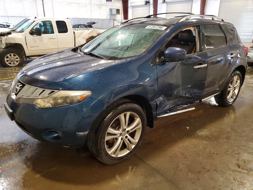 2009 Nissan Murano VIN JN8AZ18WX9W137387 COPART salvage auction — SIDE, Mn - Cert Of Title-Prior Salvage, sold $625 on 2026-07-06 (photo 1)