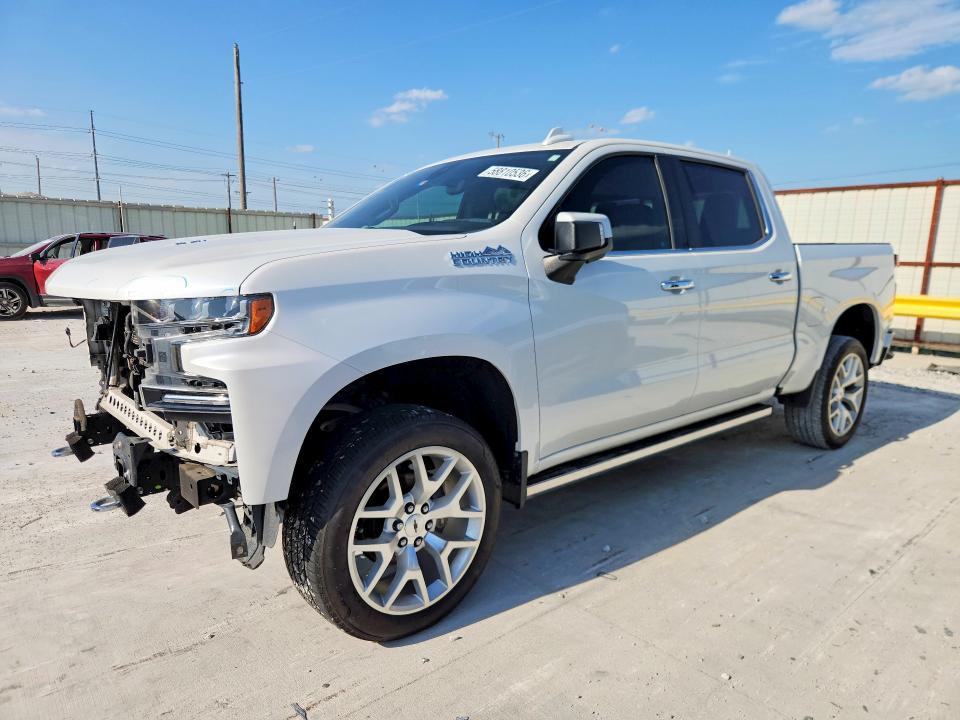 2020 Chevrolet Silverado VIN 1GCUYHEL7LZ144415 COPART salvage auction — FRONT END, Tx - Salvage Vehicle Title, sold $13,900 on 2026-07-02 (photo 1)