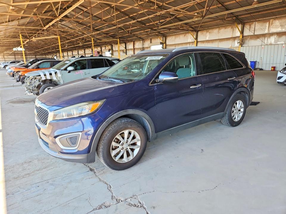 2016 Kia Sorento VIN 5XYPG4A59GG012177 COPART salvage auction — SIDE, Ca - Salvage Certificate (P), sold $1,250 on 2026-07-20 (photo 1)