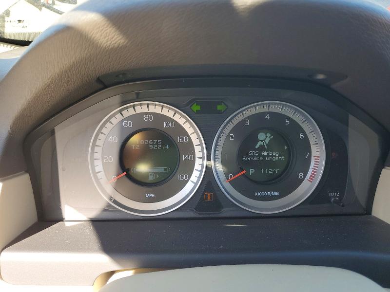 2012 Volvo Xc70 VIN YV4940BLXC1128132 COPART salvage auction — FRONT END, Ca - Salvage Certificate, sold $225 on 2026-07-06 (photo 9)
