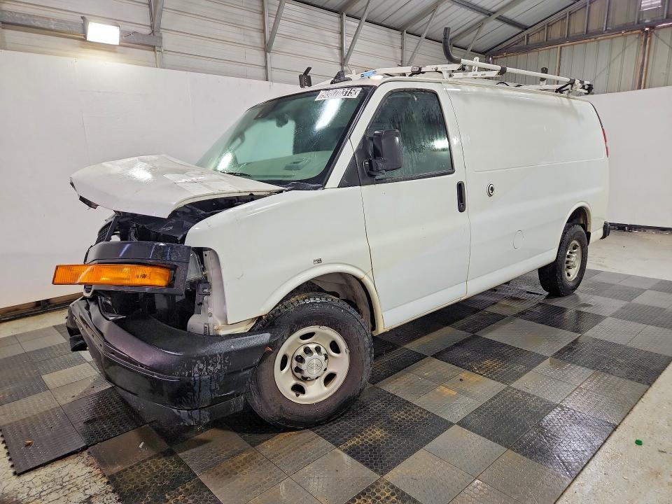2019 Chevrolet Express 2500 VIN 1GCWGAFP4K1352883 COPART salvage auction — FRONT END, Nc - Dlr Only-Clean/Over 25% Damage, sold $225 on 2026-07-09 (photo 1)