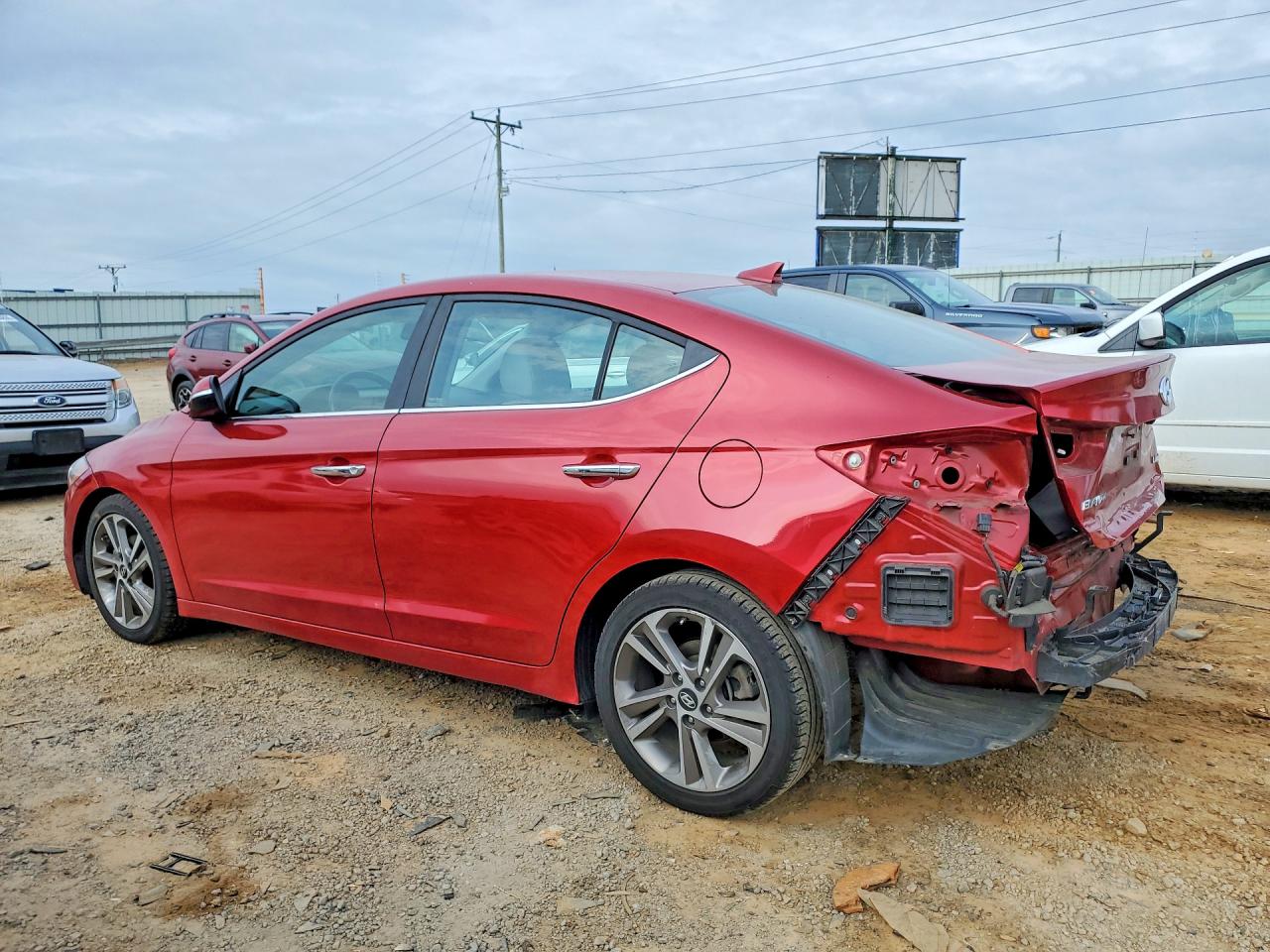 2017 Hyundai Elantra VIN 5NPD84LF2HH187385 COPART salvage auction — Rear End, VA - CERT OF TITLE-SALVAGE HISTORY, sold $2,350 on 2026-07-09 (photo 2)