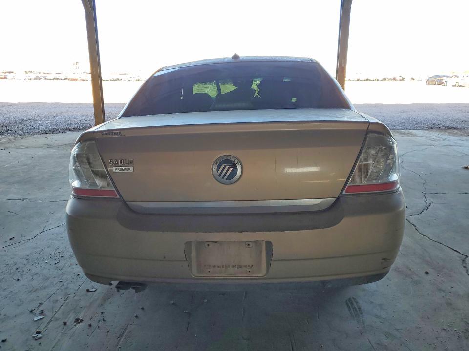 2008 Mercury Sable VIN 1MEHM42W28G605543 COPART salvage auction — FRONT END, AZ - CERTIFICATE OF TITLE, sold $475 on 2026-07-29 (photo 6)