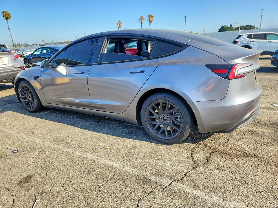 2025 Tesla VIN 5YJ3E1EB4SF011022 COPART salvage auction — FRONT END, Ca - Salvage Certificate, sold $6,600 on 2026-07-24 (photo 2)