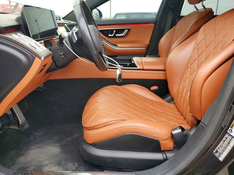 2021 Mercedes-benz S class VIN W1K6G7GB1MA035044 COPART salvage auction — FRONT END, Ma - Dis/Dlr/Exp Only Salvage Title, sold $32,500 on 2026-07-02 (photo 7)