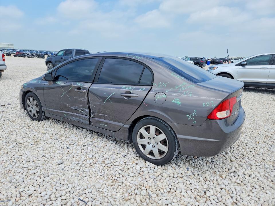 2010 Honda Civic VIN 19XFA1F52AE055235 COPART salvage auction — SIDE, Tx - Salvage Vehicle Title, sold $250 on 2026-07-30 (photo 2)