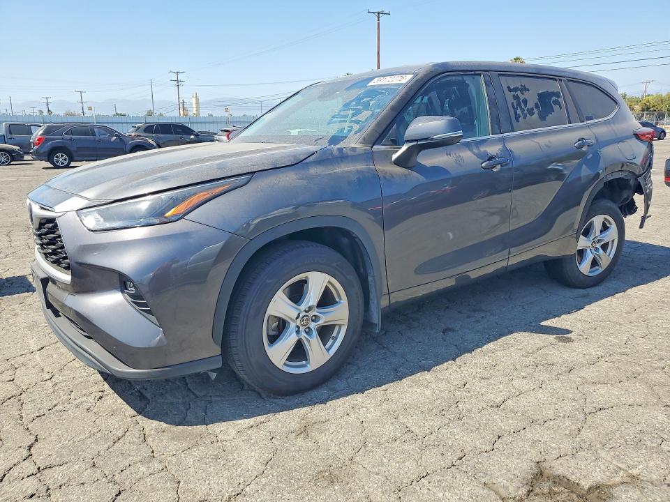 2023 Toyota Highlander VIN 5TDKDRBH7PS500037 COPART salvage auction — REAR END, Ca - Dis/Dlr/Exp Only Clean Title, sold $16,700 on 2026-07-30 (photo 1)
