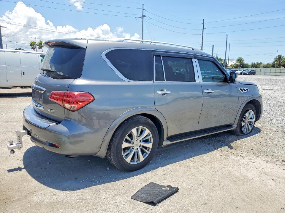 2017 Infiniti Qx80 VIN JN8AZ2NE9H9156981 COPART salvage auction — SIDE, Fl - Cert Of Title Slvg Rebuildable, sold $2,600 on 2026-07-14 (photo 3)