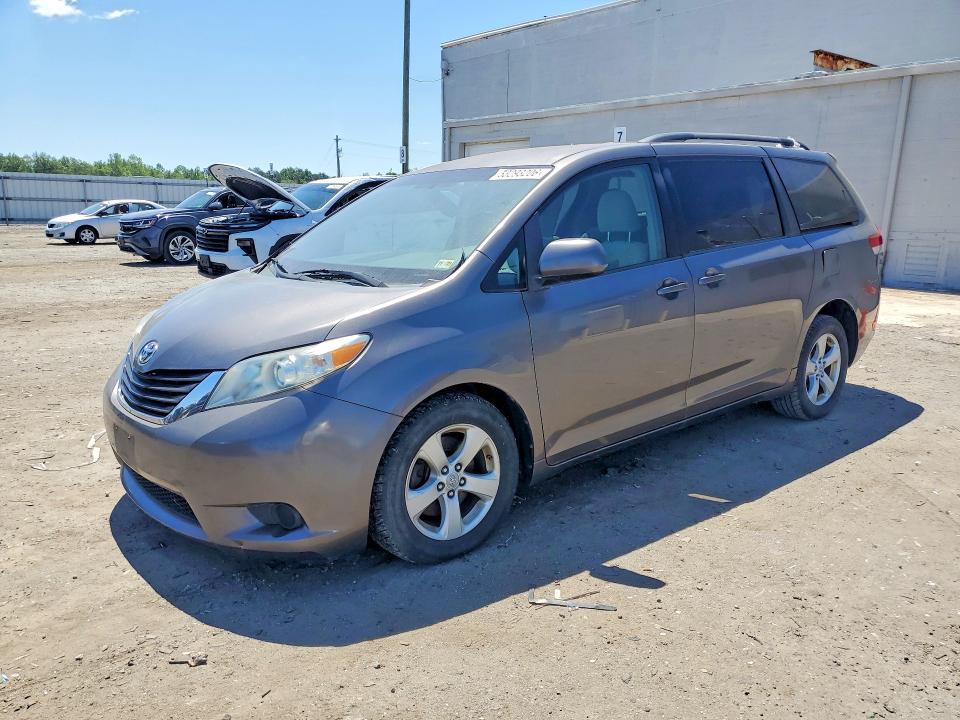 2011 Toyota Sienna VIN 5TDKK3DC8BS048676 COPART salvage auction — REAR END, VA - CERTIFICATE OF TITLE, sold $1,900 on 2026-07-29 (photo 1)