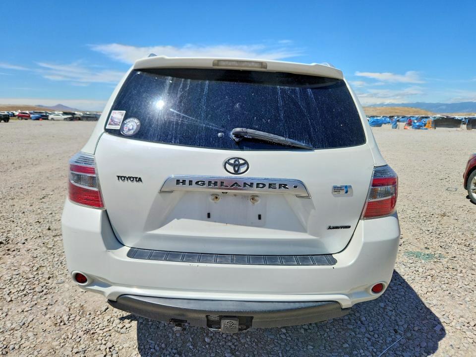 2008 Toyota Highlander VIN JTEEW44A182018663 COPART salvage auction — BURN, UT - SALVAGE CERTIFICATE, sold $125 on 2026-07-24 (photo 6)