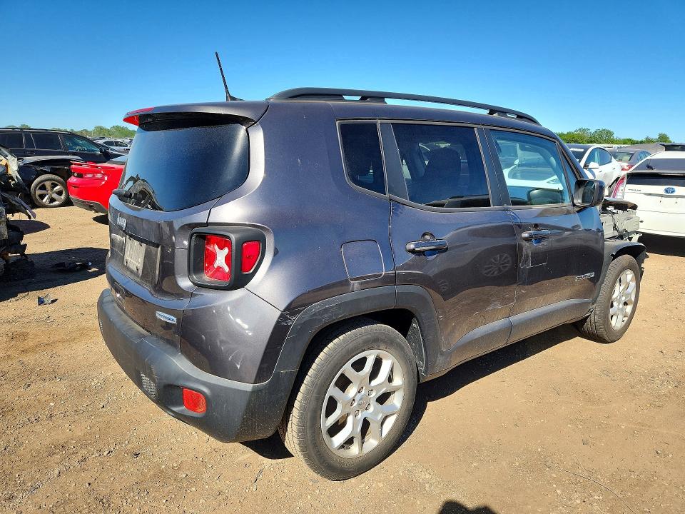 2018 Jeep Renegade VIN ZACCJABB7JPH03069 COPART salvage auction — FRONT END, Il - Salvage Certificate, sold $2,700 on 2026-07-09 (photo 3)