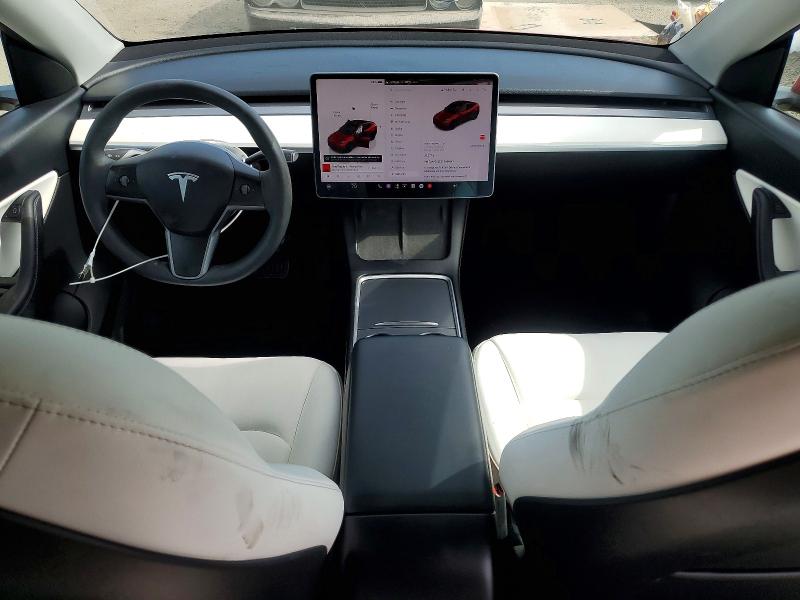 2022 Tesla Model y VIN 7SAYGDEE3NF464647 COPART salvage auction — FRONT END, Ca - Salvage Certificate, sold $8,700 on 2026-07-07 (photo 8)