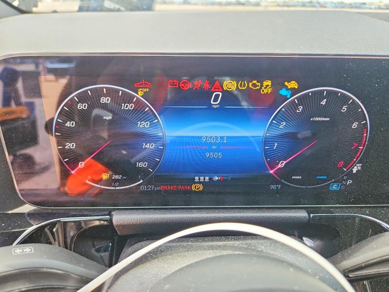 2025 Mercedes-benz Gla-klasse VIN W1N4N4GBXSJ639588 COPART salvage auction — FRONT END, Tx - Salvage Vehicle Title, sold $200 on 2026-07-23 (photo 9)