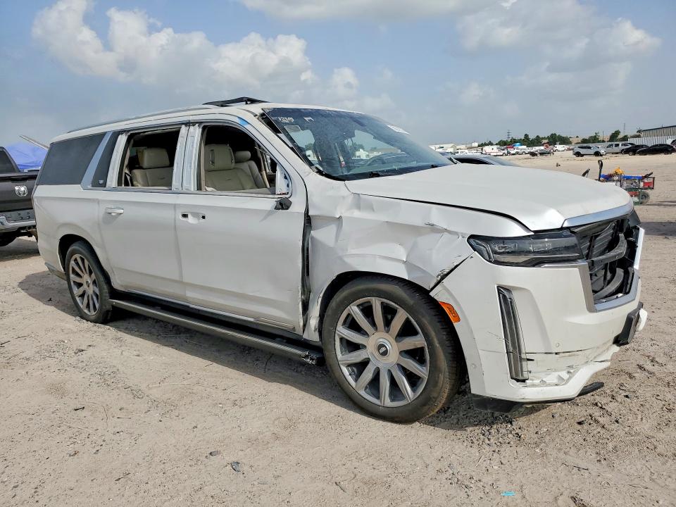 2022 Cadillac Escalade VIN 1GYS4MKL7NR176102 COPART salvage auction — ROLLOVER, Pa - Certificate Of Salvage, sold $17,400 on 2026-07-24 (photo 4)