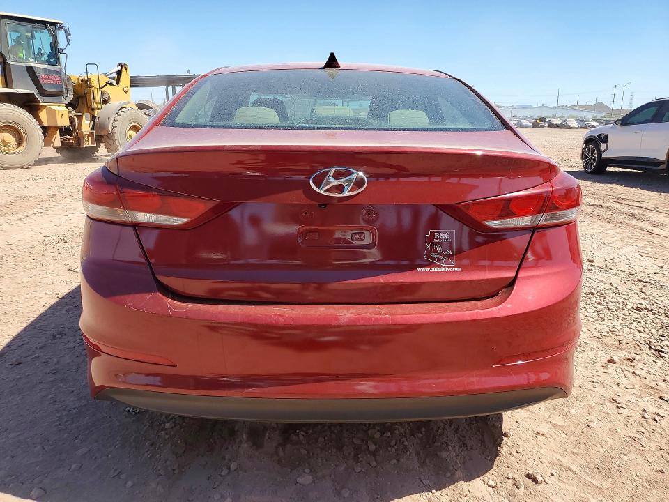 2017 Hyundai Elantra VIN KMHD74LF5HU409177 COPART salvage auction — SIDE, Az - Cert Of Title - Salvage, sold $1,150 on 2026-07-02 (photo 6)