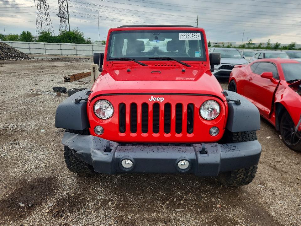 2018 Jeep Wrangler / VIN 1C4BJWDG7JL899262 COPART salvage auction — FRONT END, Il - Salvage Certificate, sold $7,200 on 2026-08-25 (photo 5)