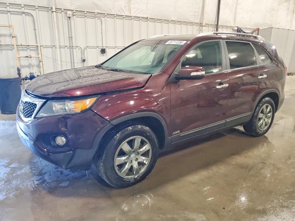 2012 Kia Sorento VIN 5XYKTCA68CG243042 COPART salvage auction — FRONT END, Mn - Cert Of Title-Prior Salvage, sold $775 on 2026-07-06 (photo 1)