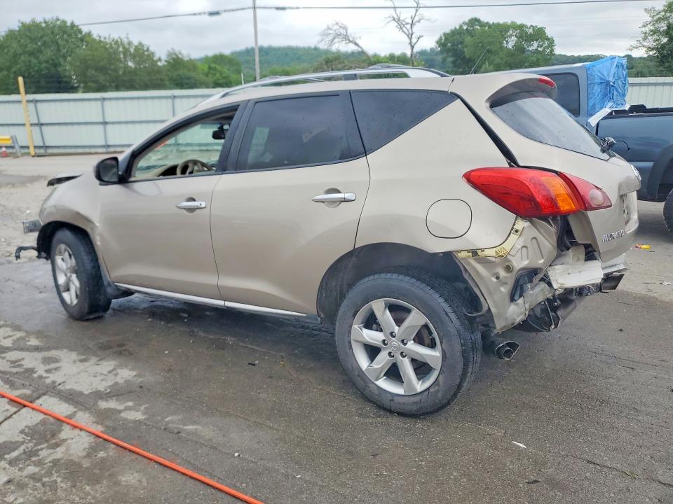 2010 Nissan Murano VIN JN8AZ1MU4AW014189 COPART salvage auction — FRONT END, TN - SALVAGE CERTIFICATE, sold $550 on 2026-07-20 (photo 2)
