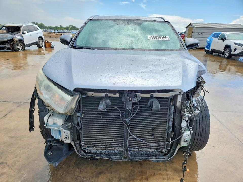 2016 Toyota Highlander VIN 5TDKKRFH5GS507035 COPART salvage auction — FRONT END, Tx - Certificate Of Title, sold $200 on 2026-07-30 (photo 5)