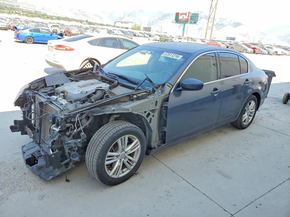 2012 Infiniti VIN JN1CV6AR0CM972812 COPART salvage auction — FRONT END, Ut - Salvage Certificate, sold $475 on 2026-07-27 (photo 1)