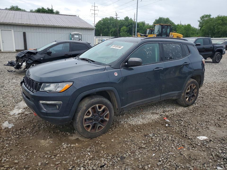 2017 Jeep Compass VIN 3C4NJDDB7HT597541 COPART salvage auction — FRONT END, Wv - Certificate Of Title (P), sold $3,200 on 2026-07-27 (photo 1)